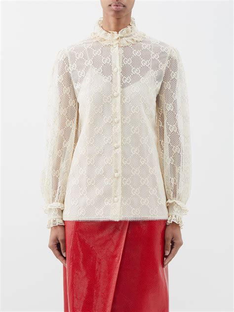 gucci gg blouse|gucci decorative blouses.